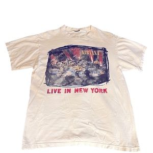 Vintage nirvana unplugged live in New York tee